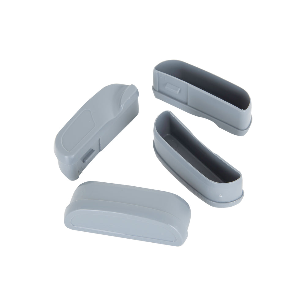 Shallow 4 Plastic Drawer Unit - Steel (16101)-Wham-Plastic Box Shop