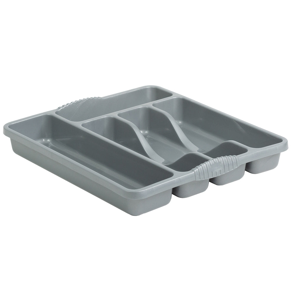 Casa Small Cutlery Tray-Wham-Silver-WMCSCTS-Plastic Box Shop