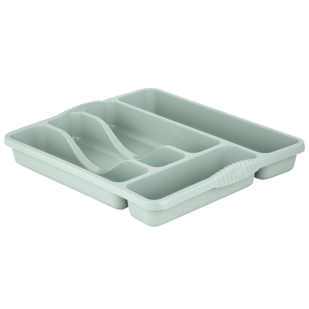 Casa Small Cutlery Tray-Wham-Silver Sage-WMCSCTSS-Plastic Box Shop