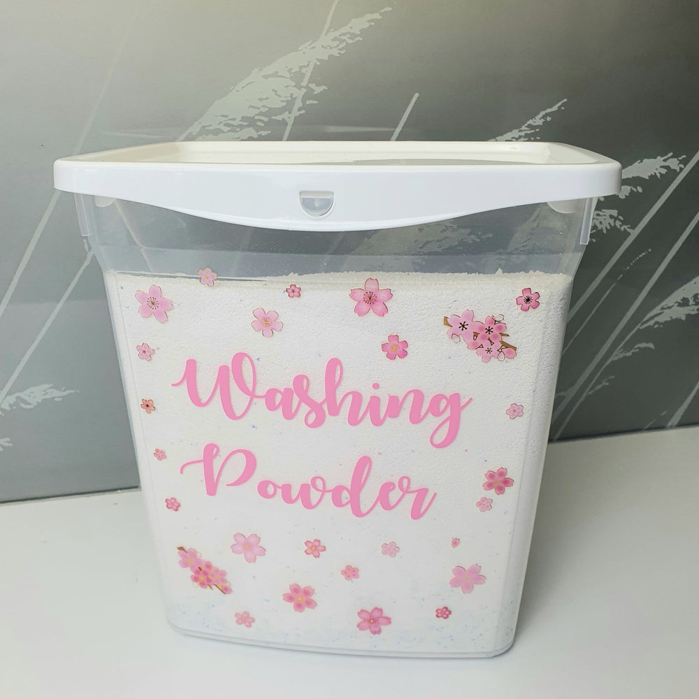 6 Litre Plastic Washing Powder Storage Box with Handle and Lid-Hobby Life-Plastic Box Shop