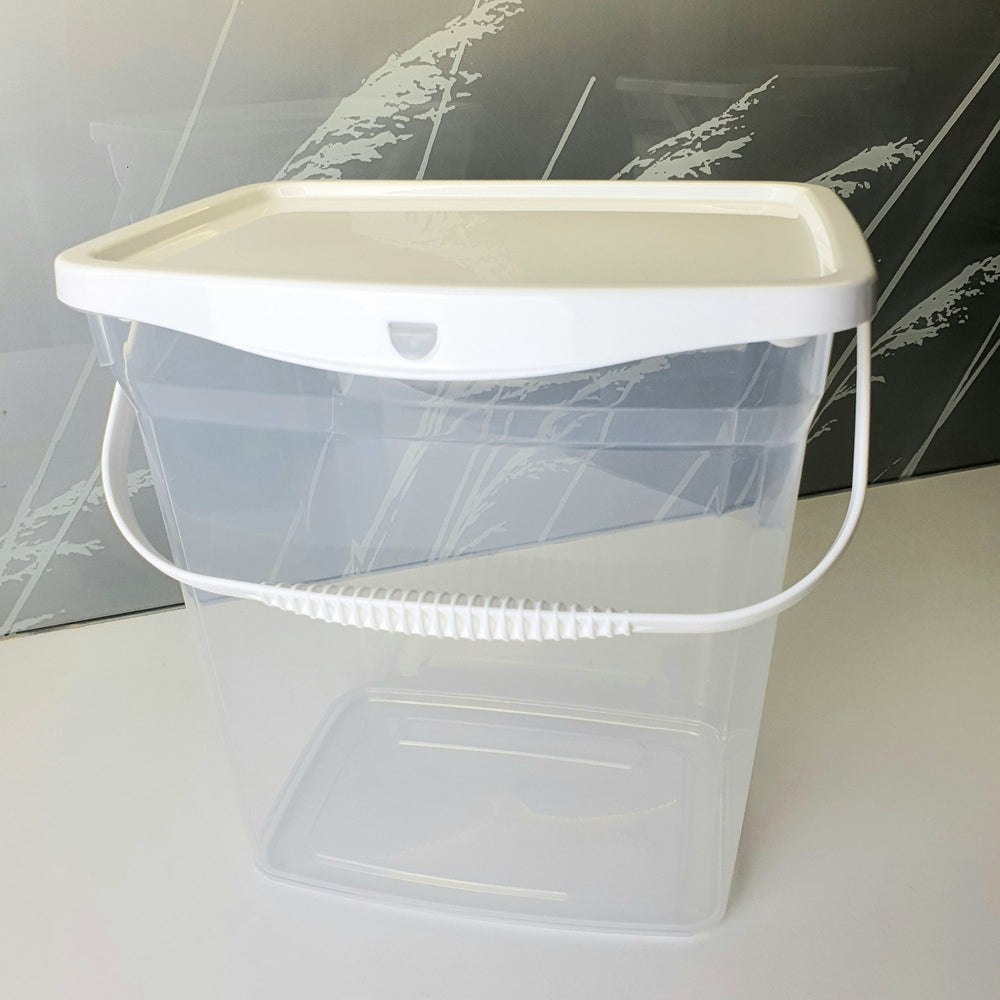 6 Litre Plastic Washing Powder Storage Box with Handle and Lid-Hobby Life-Plastic Box Shop