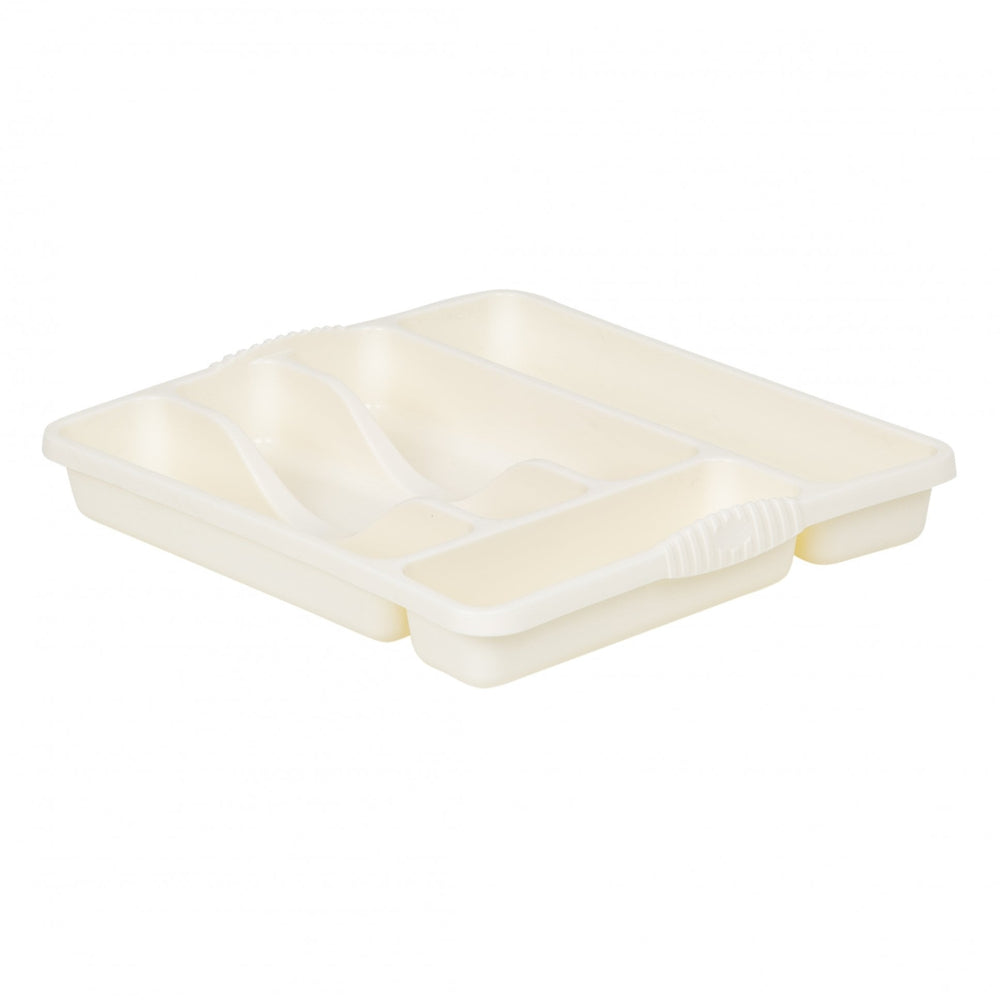 Casa Small Cutlery Tray-Wham-Soft Cream-WMCSCTSC-Plastic Box Shop