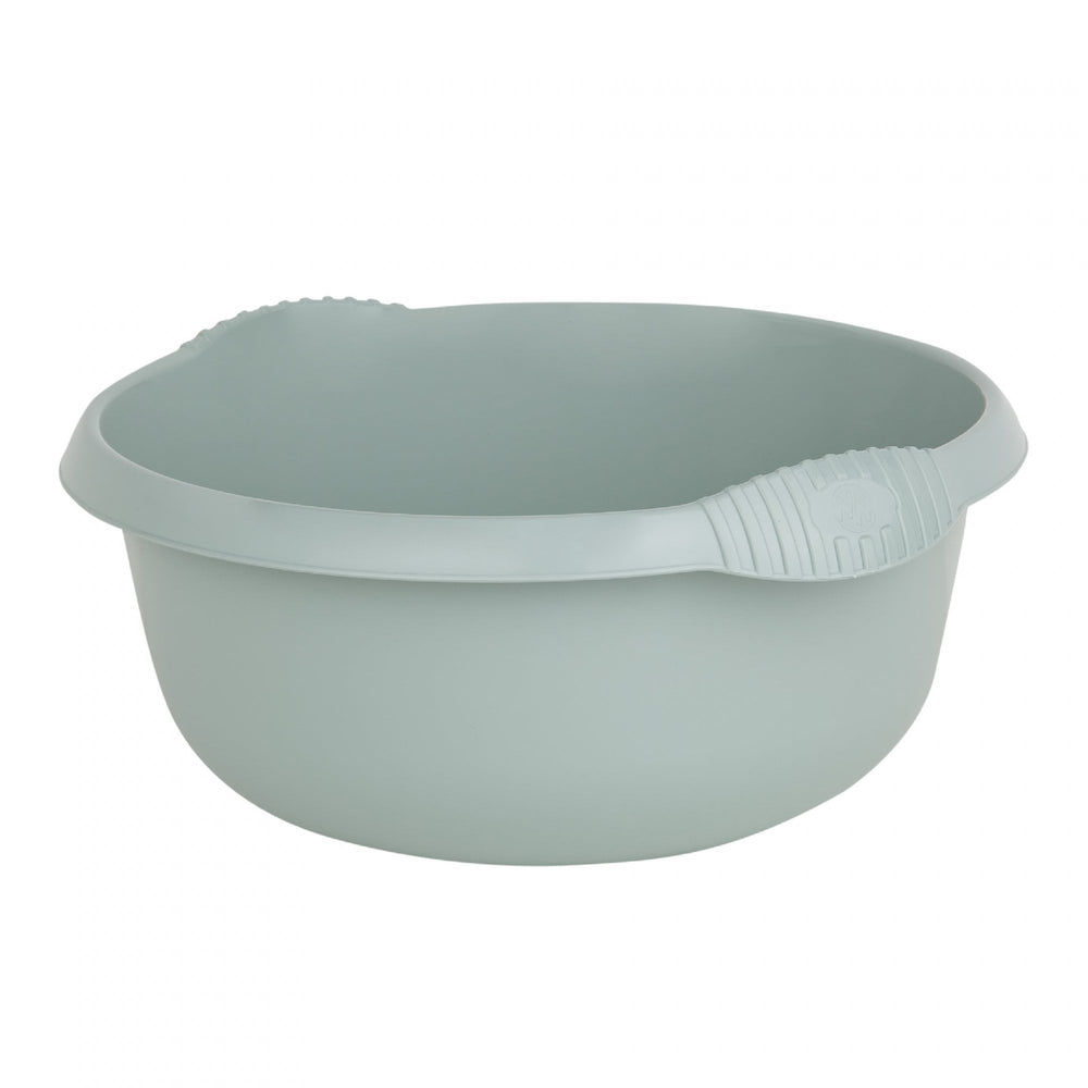 28cm Small Round Washing Up Bowl-Wham-Silver Sage-WM28RDSS-Plastic Box Shop