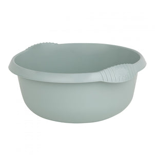 28cm Small Round Washing Up Bowl-Wham-Silver Sage-WM28RDSS-Plastic Box Shop