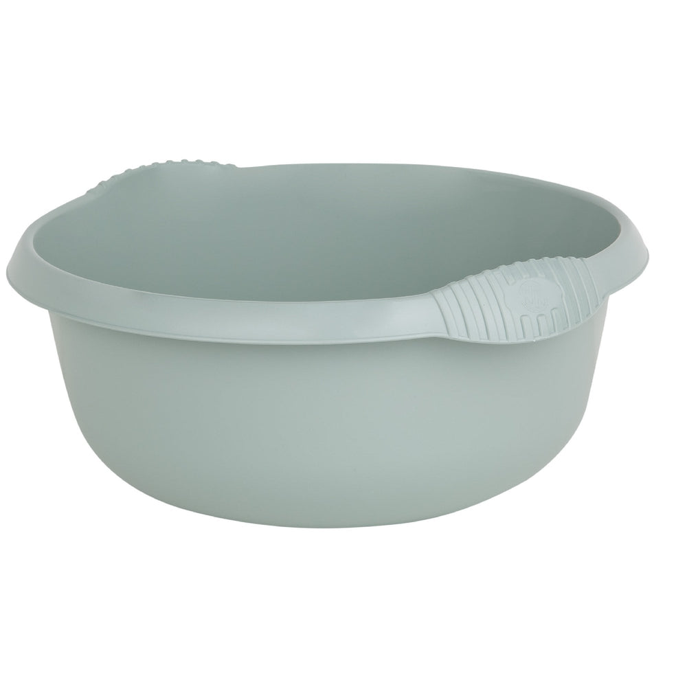 32cm Casa Round Plastic Washing Up Bowl-Wham-Silver Sage-WM32CRDSS-Plastic Box Shop