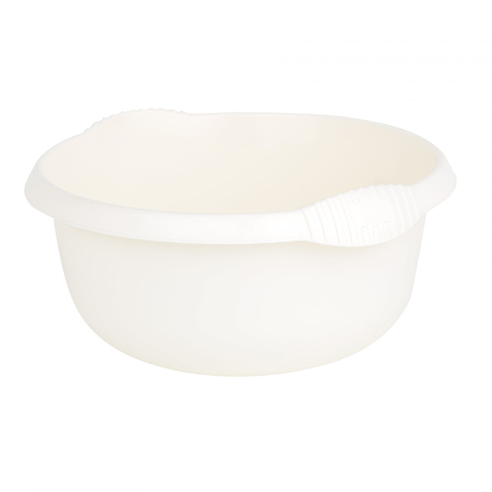 36cm Casa Round Plastic Washing Up Bowl-Wham-Soft Cream-WM36CRDSC-Plastic Box Shop