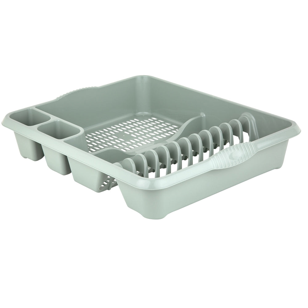 Large Plastic Dish Drainer-Wham-Silver Sage-WMCDSS-Plastic Box Shop