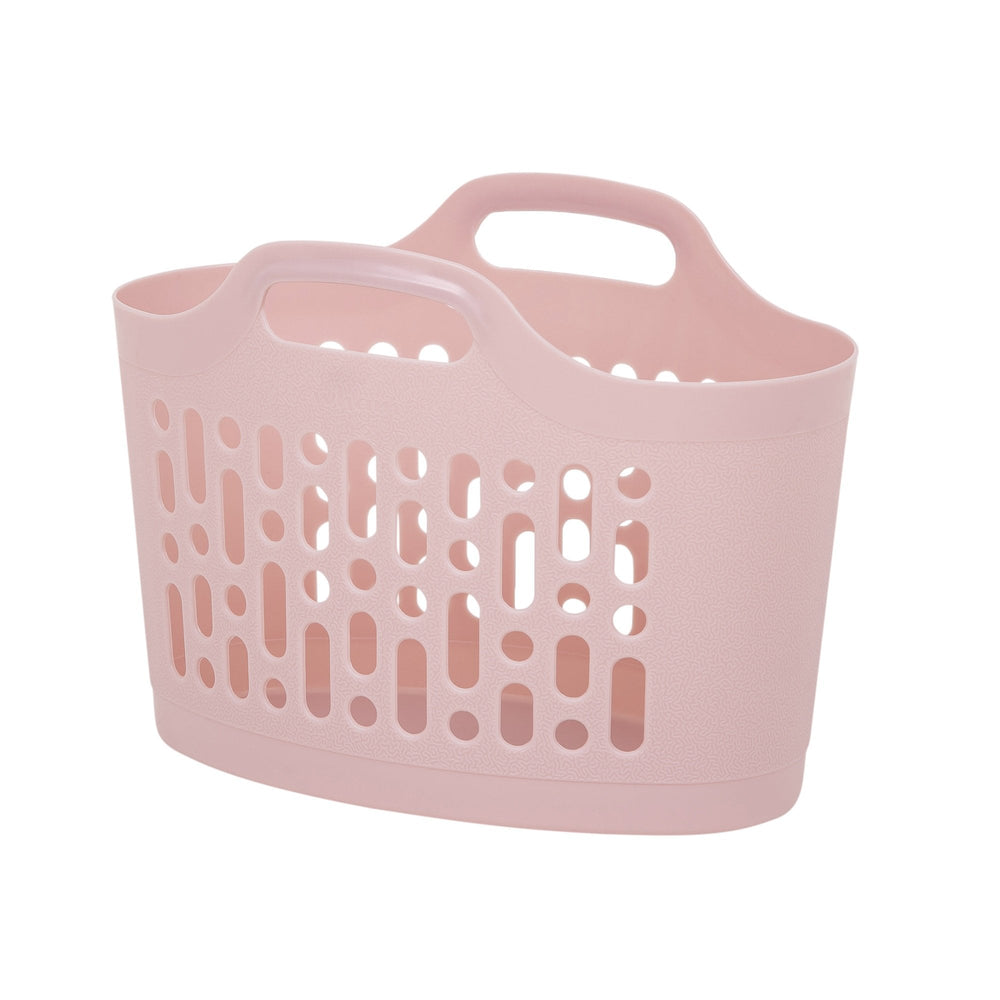 Small Flexi Laundry Peg Basket-Wham-Blush Pink-WMFLLBP-Plastic Box Shop