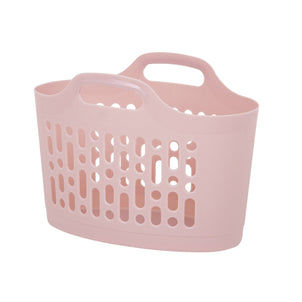 Small Flexi Laundry Peg Basket-Wham-Blush Pink-WMFLLBP-Plastic Box Shop