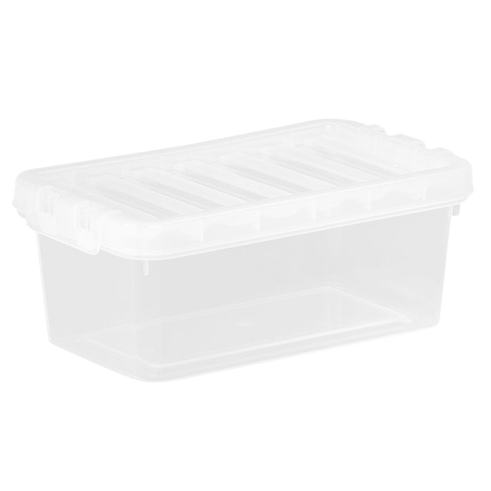 Wham Crystal 1.1L Clear Plastic Storage Box with Lid-Wham-Plastic Box Shop