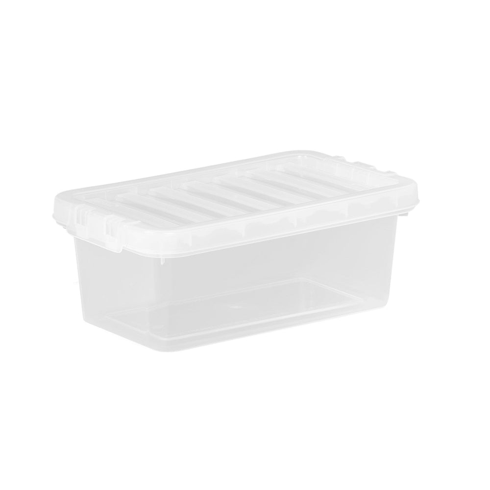 2 Litre Clear Plastic Storage Box with Lid – Wham Crystal-Wham-Plastic Box Shop