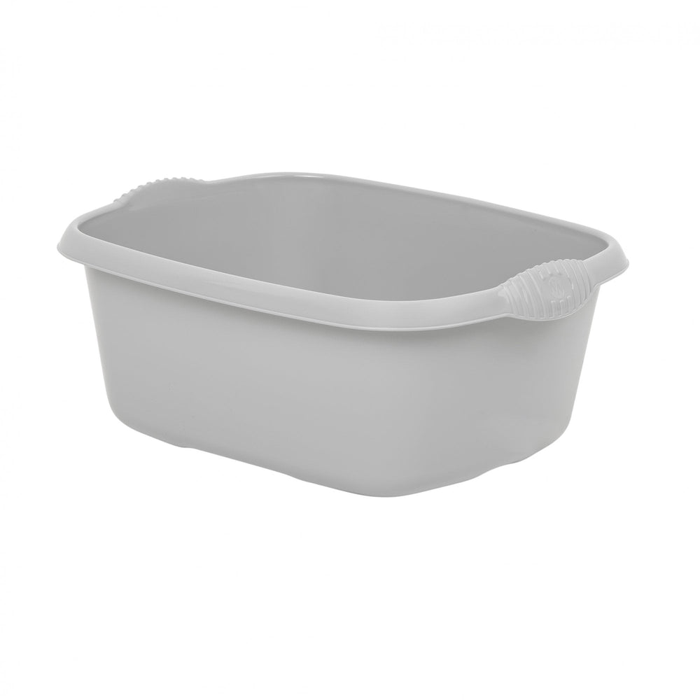 Home Upcycled 38cm Plastic Rectangular Bowl - Upcycled Grey (444125)-Wham-Plastic Box Shop
