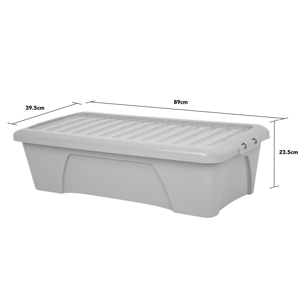 Pack of 3 x 55L Home Upcycled Plastic Boxes with Lid-Wham-Plastic Box Shop
