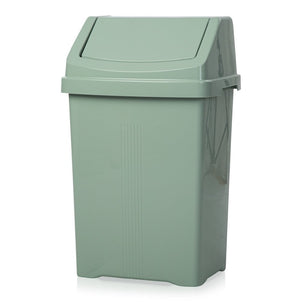25 Litre Plastic Swing Bin-Wham-Silver Sage-WM25SWINGSS-Plastic Box Shop