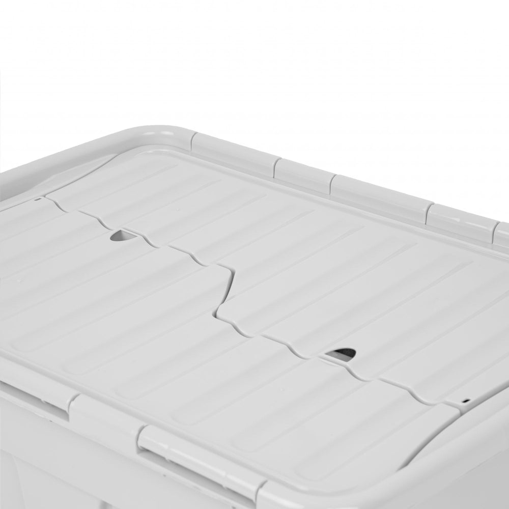 Pack of 2 x 80L Home Upcycled Plastic Croc Boxes with Attached Lid-Wham-Plastic Box Shop