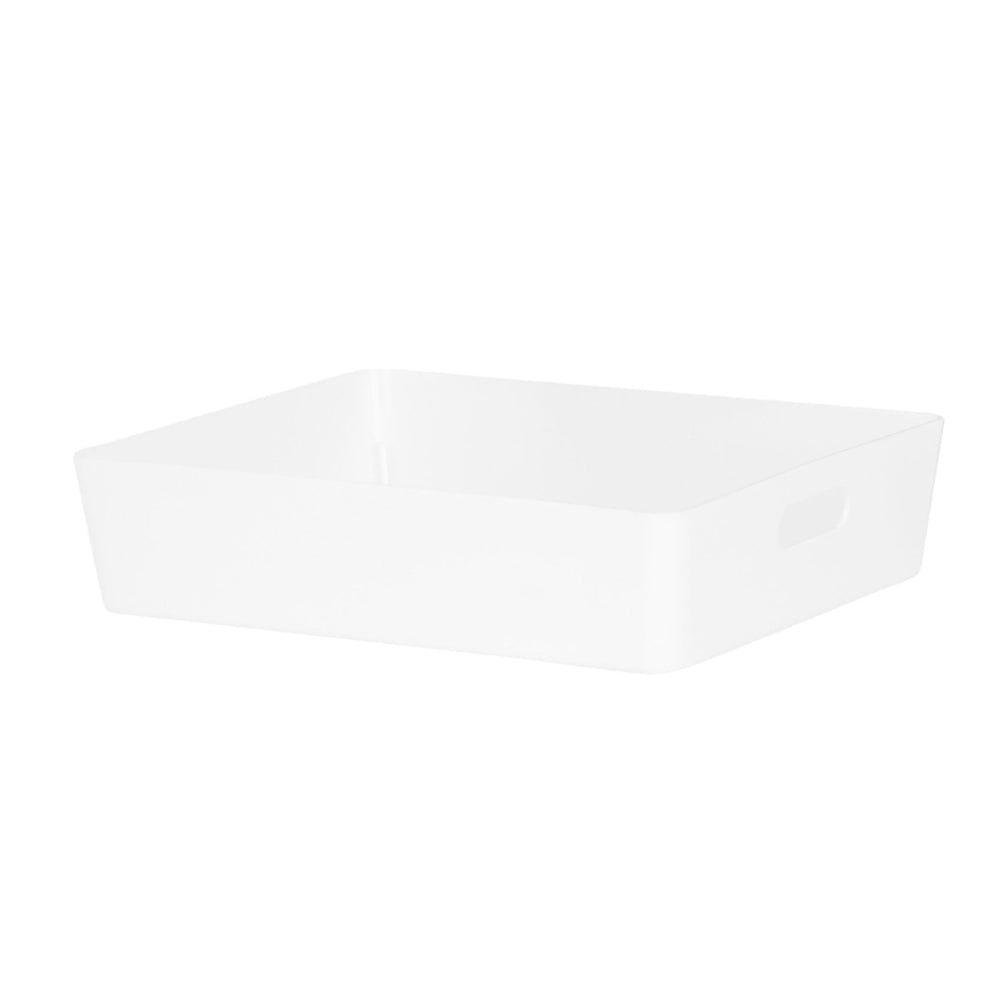 Rectangular Plastic Studio Basket - Wham Studio-Wham-White-WMSB9.01W-Plastic Box Shop