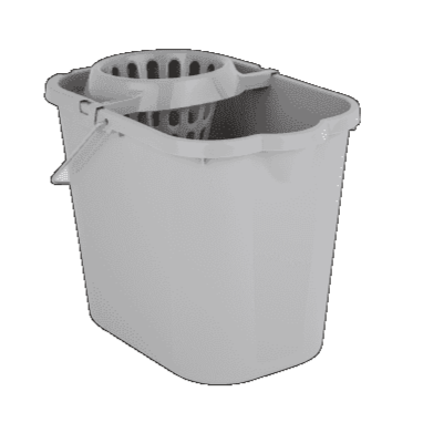 12 Litre Mop Bucket - Soft Grey (36051)-Wham-Plastic Box Shop