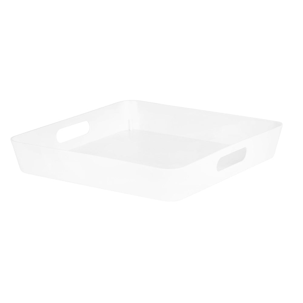 Square Plastic Storage Basket – Wham Studio-Wham-White-WMSB15.03W-Plastic Box Shop