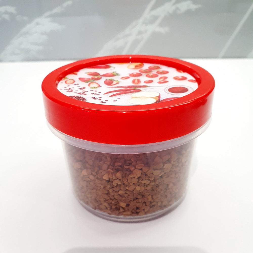 300ml Clear Round Airtight Screw Top Food Storage Container – Hobby Life-Hobby Life-Red Chilli Tomato Strawberry-NWSB300R-Plastic Box Shop