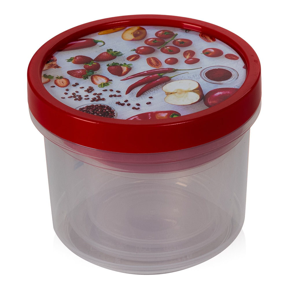 Set of 3 Shallow Round Food Storage Containers-Hobby Life-Plastic Box Shop