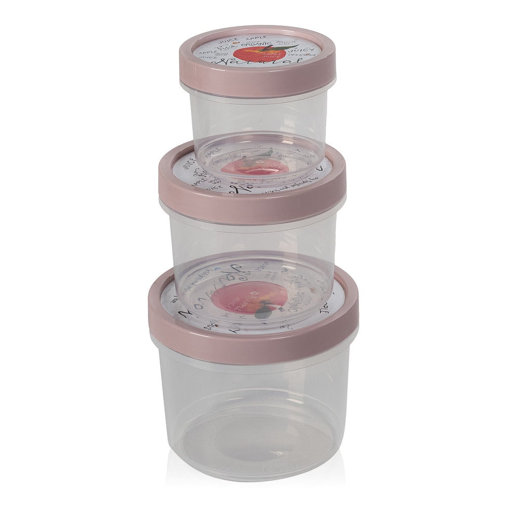 Set of 3 Shallow Round Food Storage Containers-Hobby Life-Plastic Box Shop