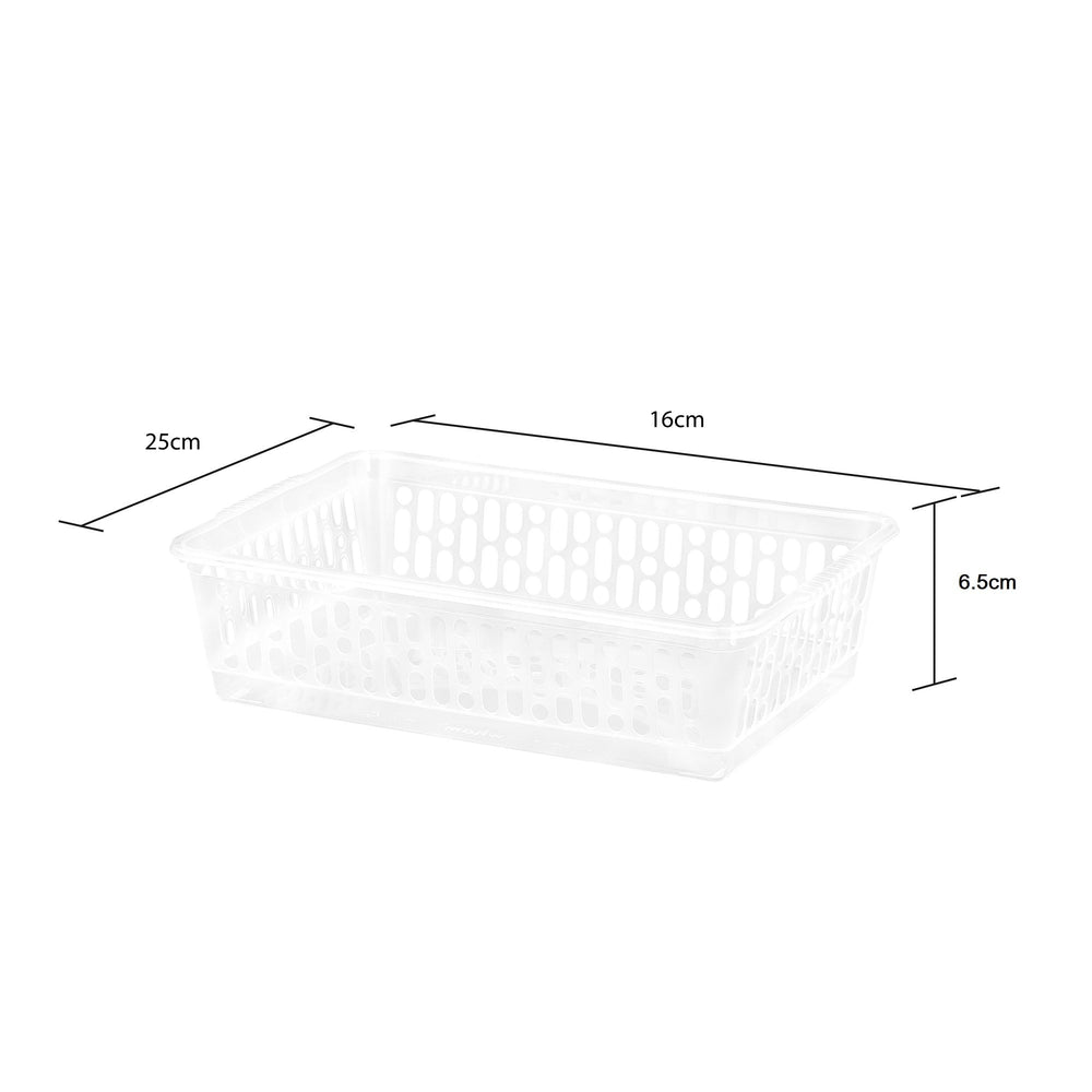 Pack of 5 x Small Plastic Tidy Baskets – Assorted Colours-Wham-Plastic Box Shop