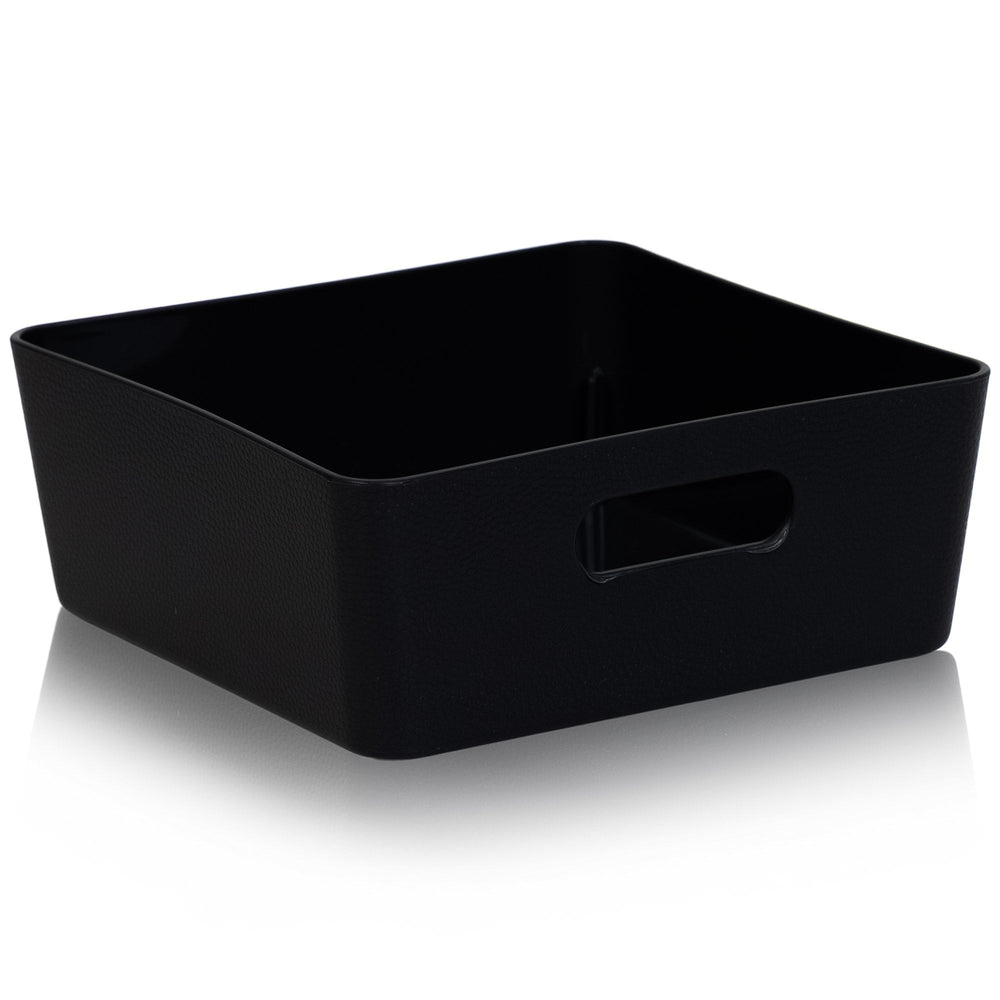 Small Textured Plastic Storage Basket – Wham Studio-Wham-Bowler Hat Grey-WMSTB13.01BG-Plastic Box Shop