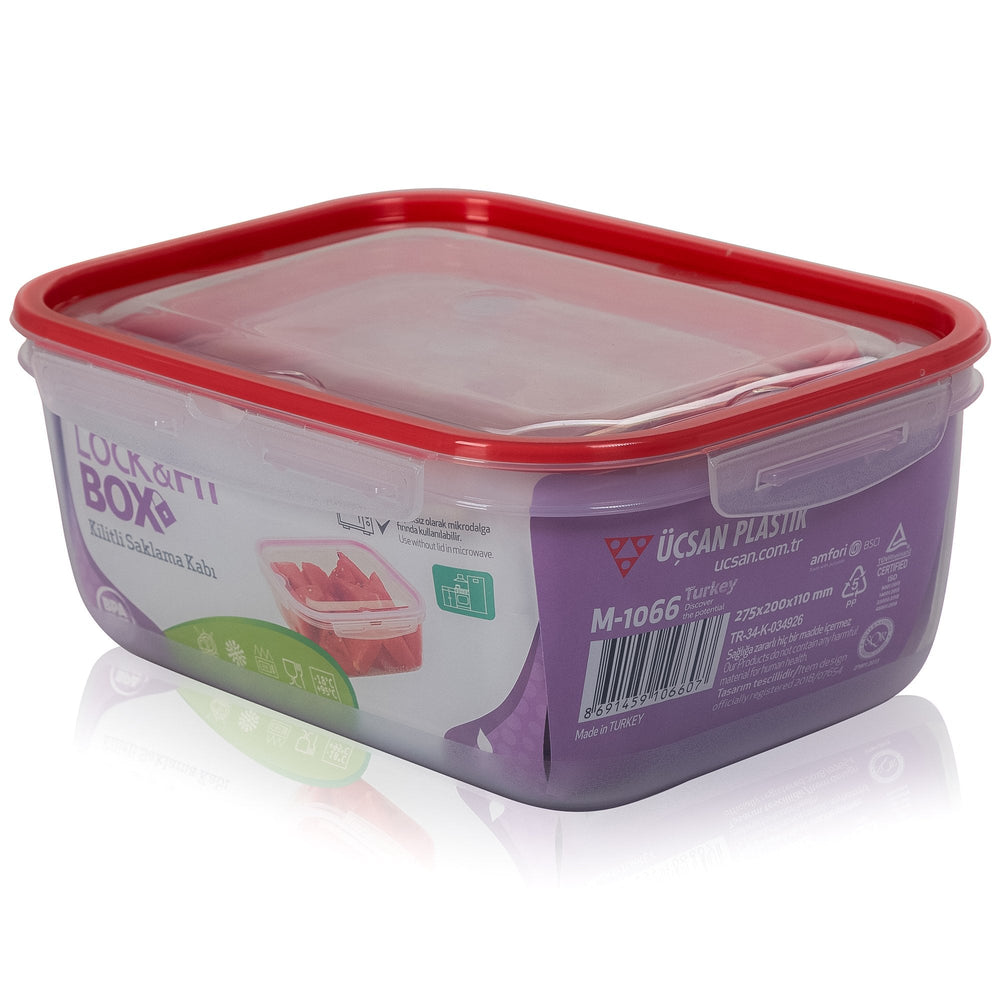 Set of 4 lock & Fit Airtight Plastic Storage Boxes-Hobby Life-Plastic Box Shop