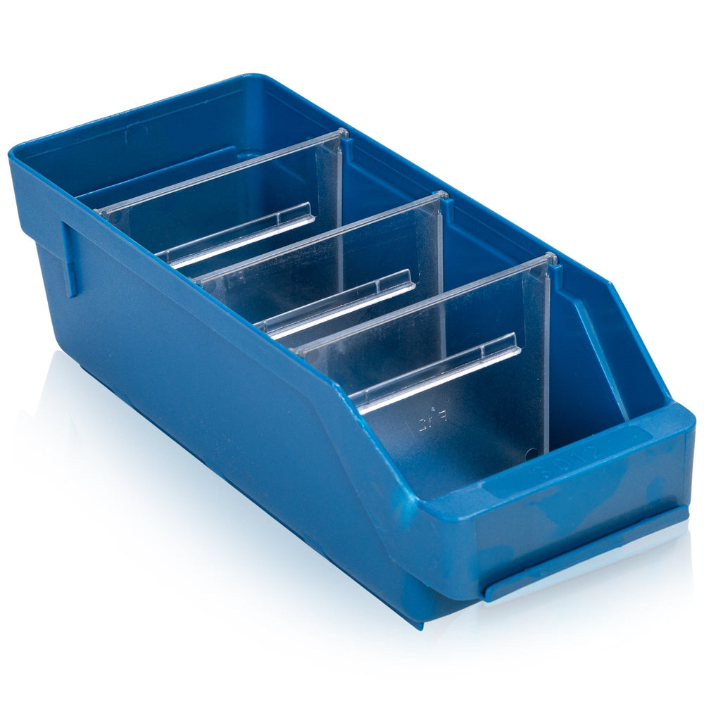 Shelf Bin 300 mm Length-BS-Length 300mm x Width 120mm x Height 95mm-BS3012B-Plastic Box Shop