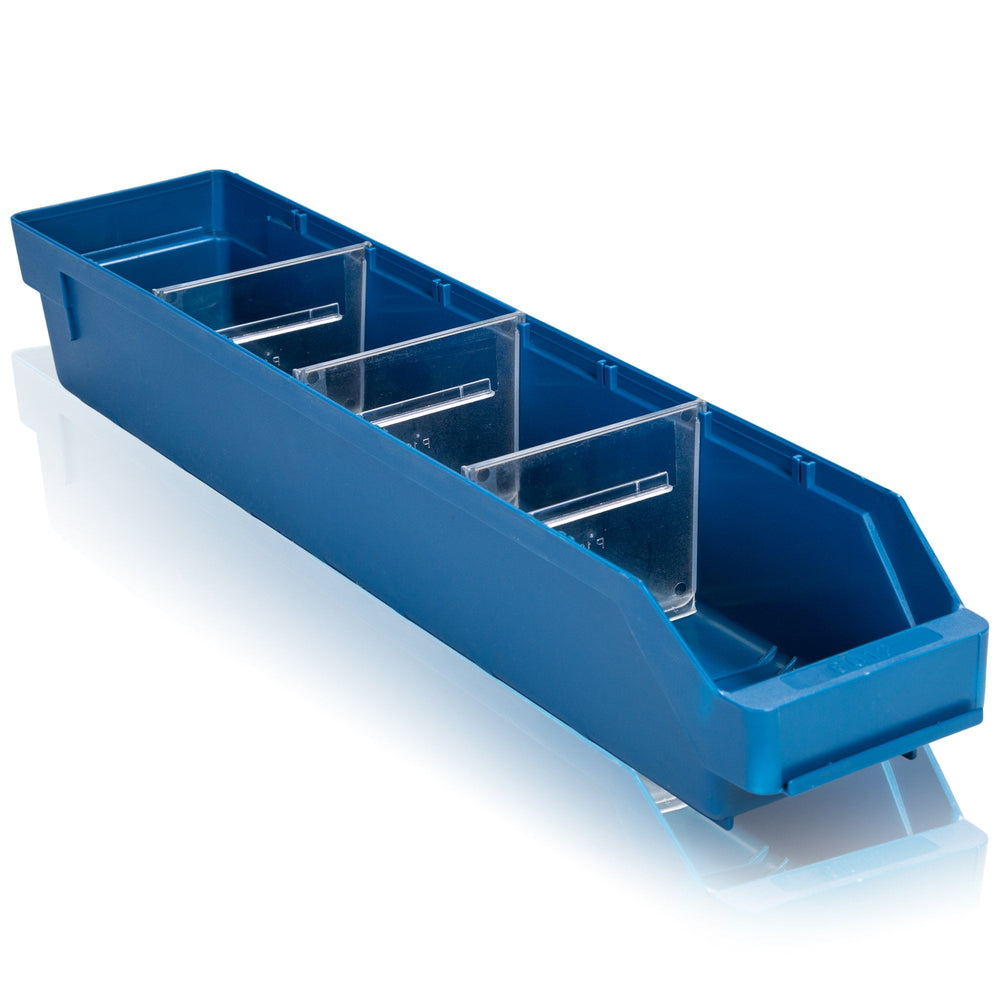 Shelf Bin 600 mm Length-BS-L 600 x W 120mm x H 95mm-BS6012B-Plastic Box Shop