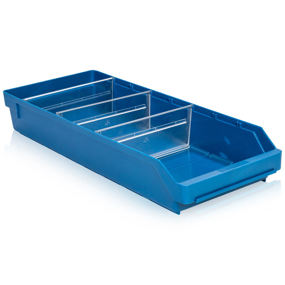 Shelf Bin 600 mm Length-BS-L 600 x W 240mm x H 95mm-BS6024B-Plastic Box Shop