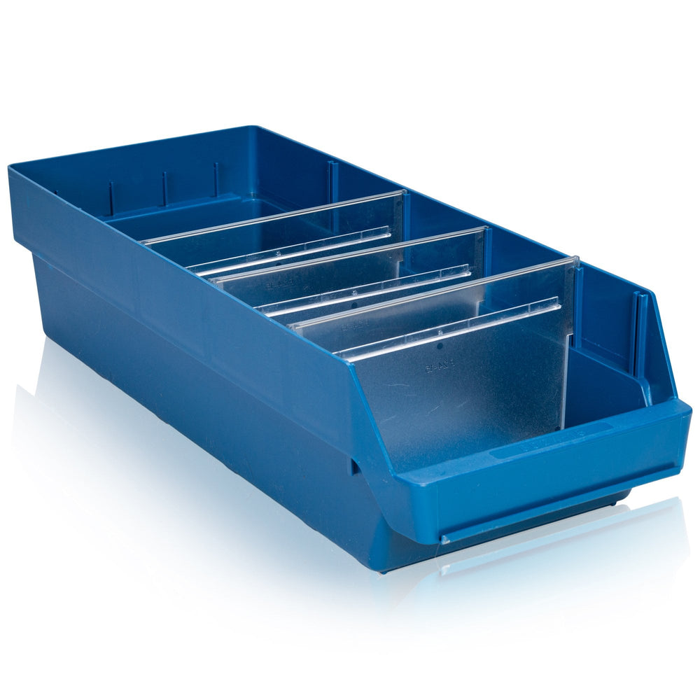 Shelf Bin 600 mm Length-BS-L 600 x W240mm x H 150 mm-BS6024-15-Plastic Box Shop