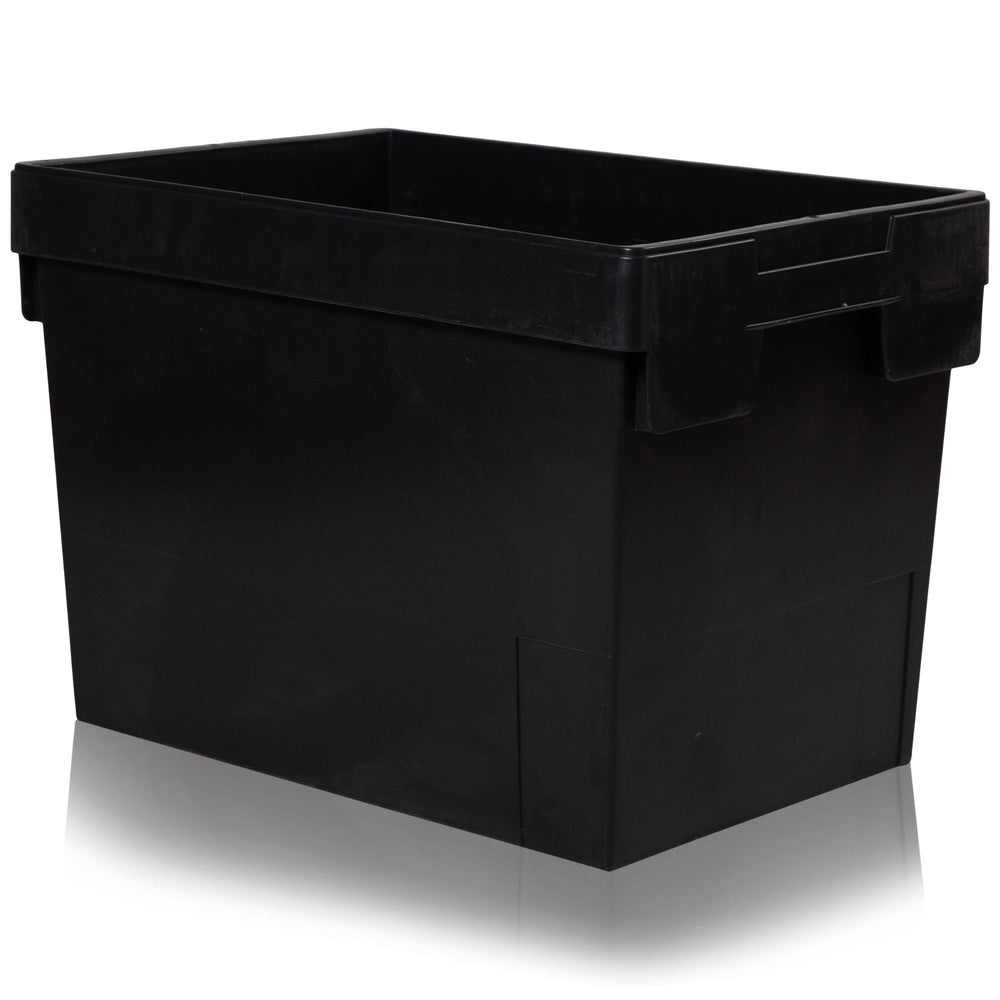 Heavy Duty 80 Litre Tote boxes - NO LID-CS-Black-CS80NBK-Plastic Box Shop