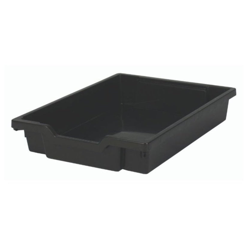 7.5 Litre Shallow Plastic Storage Tray – Gratnells-Gratnells-Black-GRSBLK-Plastic Box Shop
