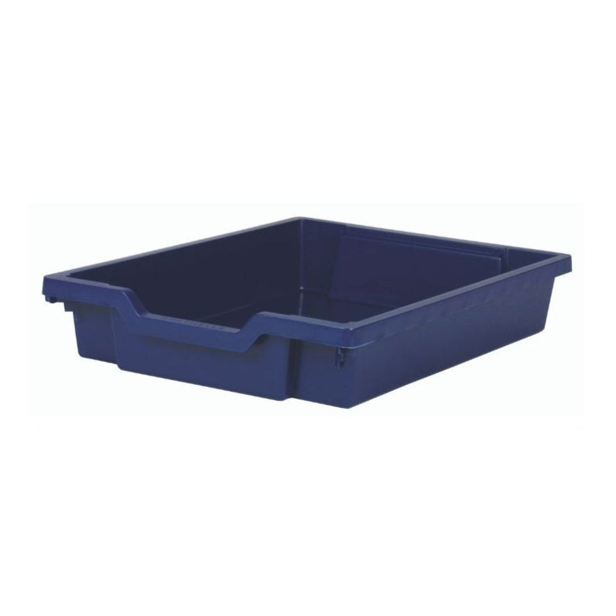 7.5 Litre Shallow Plastic Storage Tray – Gratnells-Gratnells-Midnight-GRSMID-Plastic Box Shop