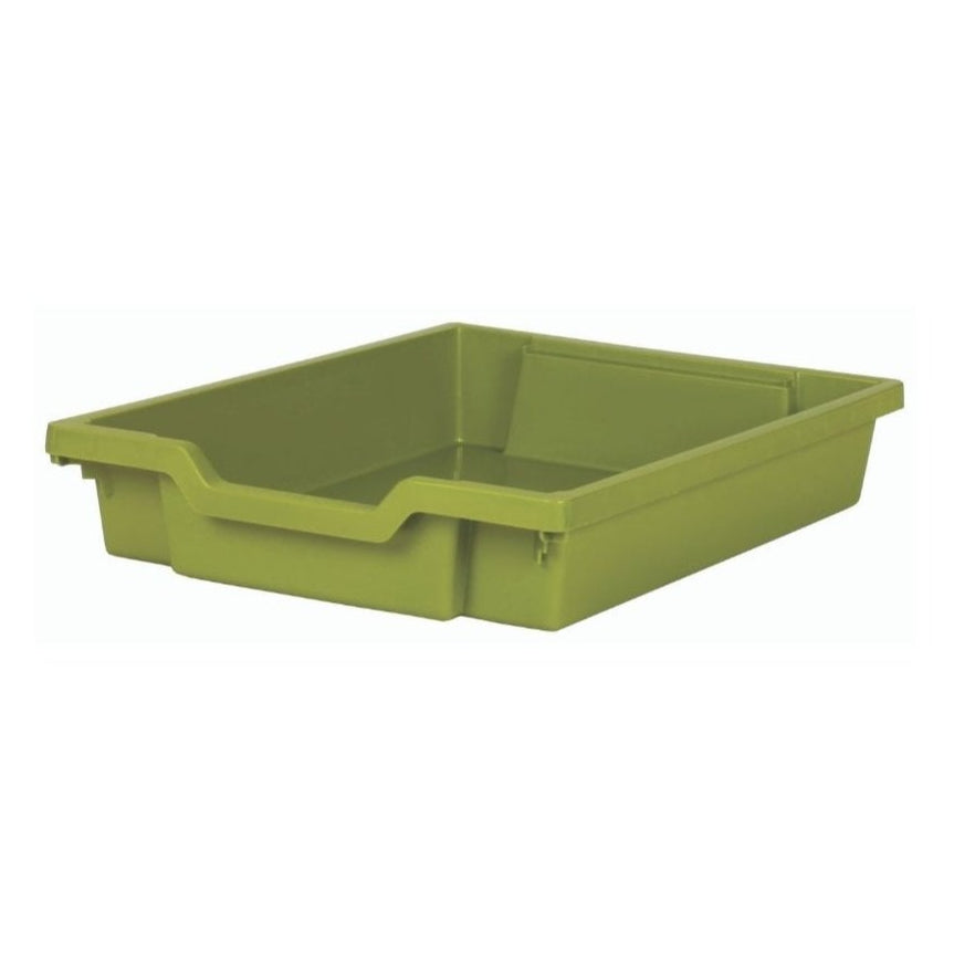 7.5 Litre Shallow Plastic Storage Tray – Gratnells-Gratnells-Olive green-GRSOG-Plastic Box Shop