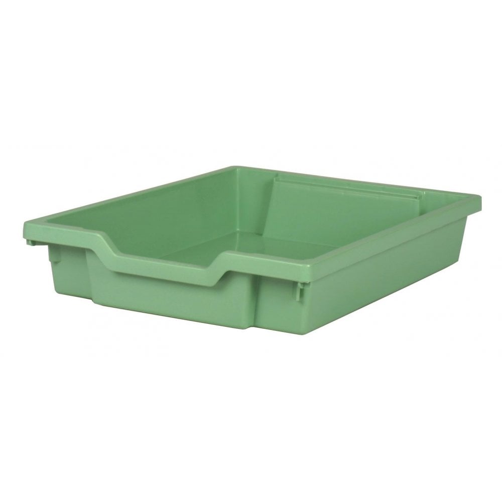 7.5 Litre Shallow Plastic Storage Tray – Gratnells-Gratnells-Pale Green-GRSPG-Plastic Box Shop