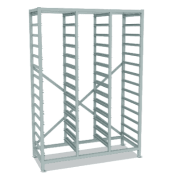 Mid Height Triple Gratnells Frame-Gratnells-Plastic Box Shop