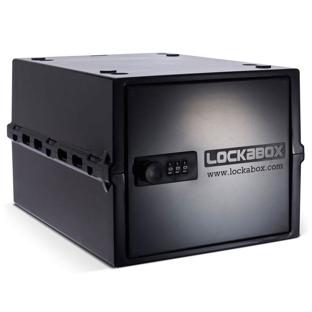 10.5 Litre One Secure Storage Box – Black – Lockabox-Lockabox®-Plastic Box Shop