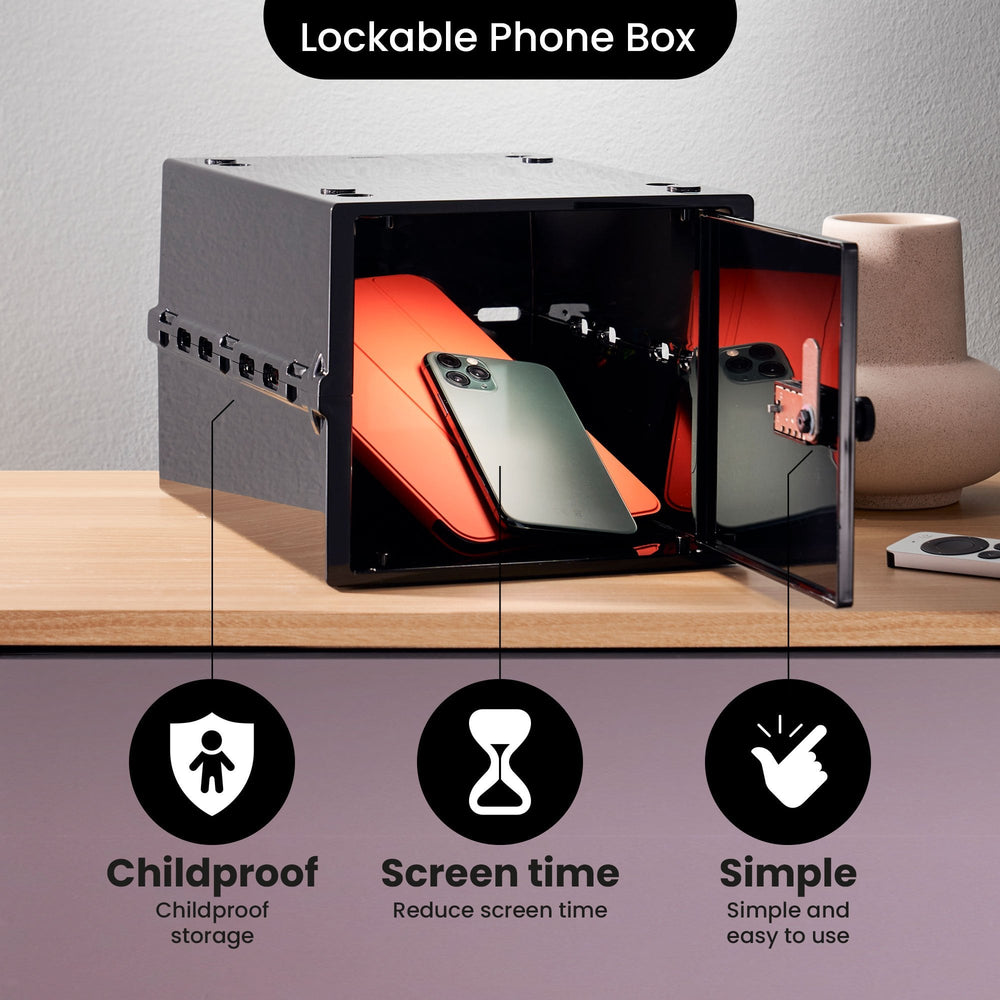 10.5 Litre One Secure Storage Box – Black – Lockabox-Lockabox®-Plastic Box Shop