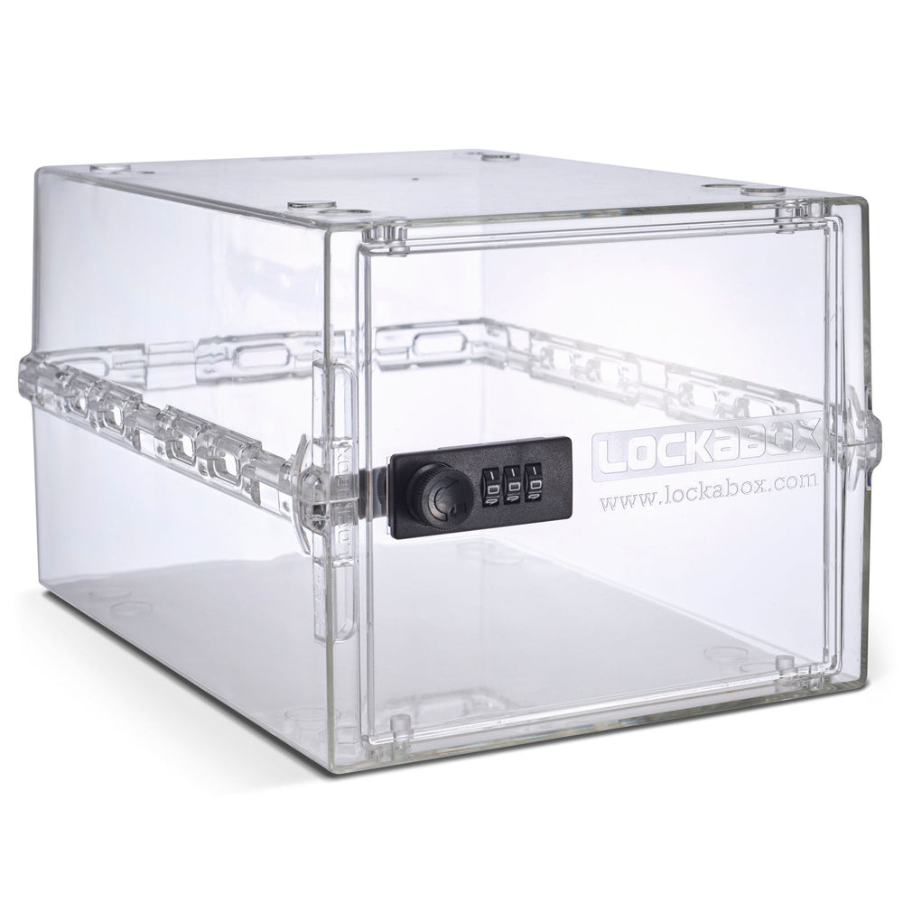 10.5 Litre One Secure Storage Box – Clear – Lockabox-Lockabox®-Plastic Box Shop