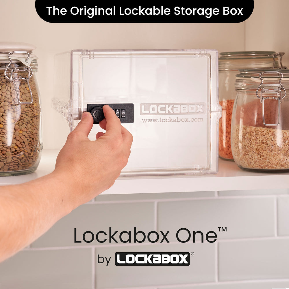 10.5 Litre One Secure Storage Box – Clear – Lockabox-Lockabox®-Plastic Box Shop