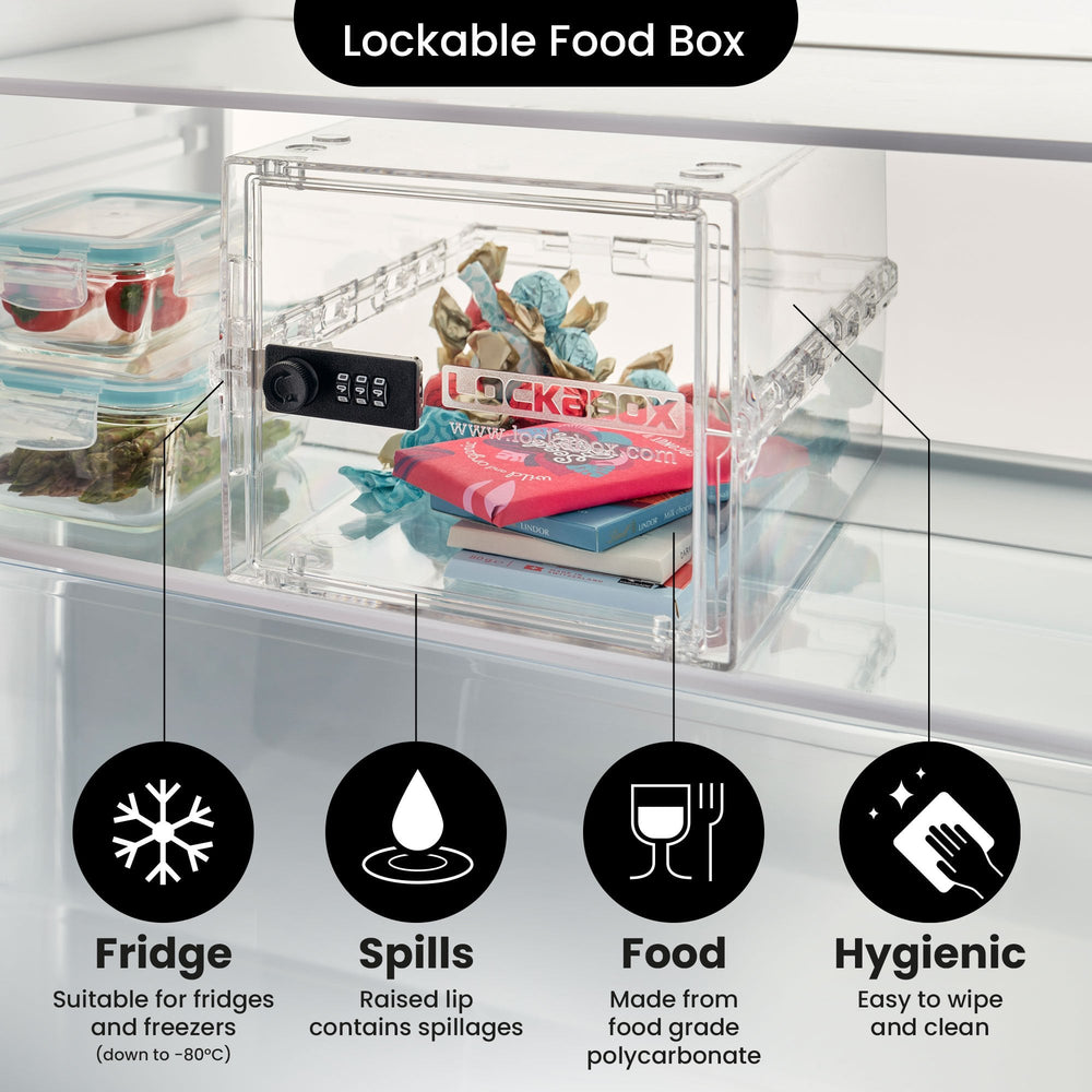 10.5 Litre One Secure Storage Box – Clear – Lockabox-Lockabox®-Plastic Box Shop