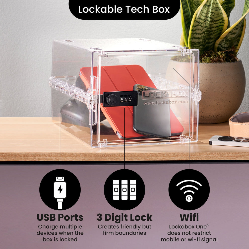 10.5 Litre One Secure Storage Box – Clear – Lockabox-Lockabox®-Plastic Box Shop