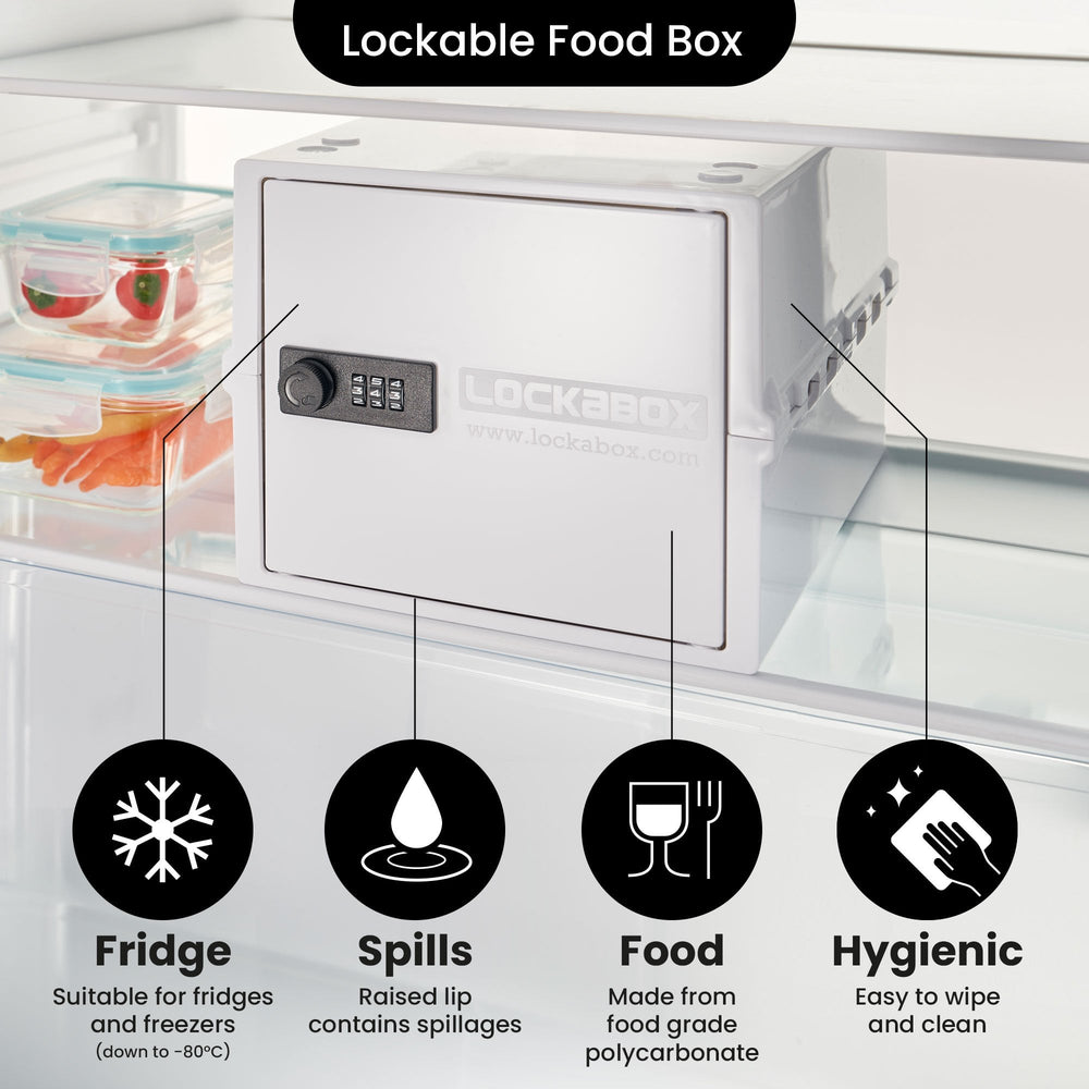 10.5 Litre One Secure Storage Box – Opal White – Lockabox-Lockabox®-Plastic Box Shop