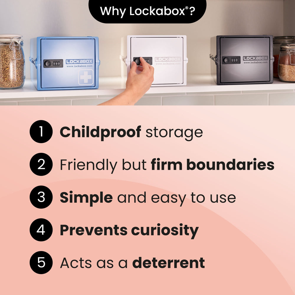 10.5 Litre One Secure Storage Box – Opal White – Lockabox-Lockabox®-Plastic Box Shop