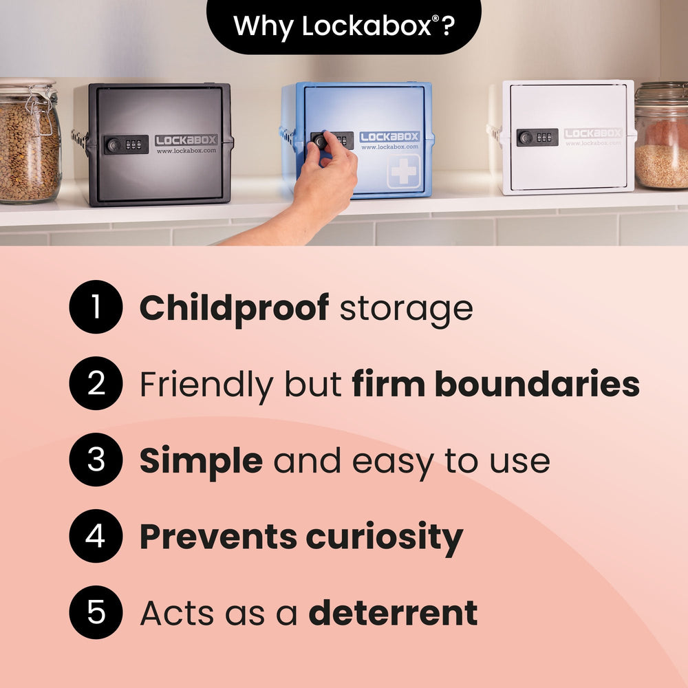 10.5 Litre One Medi Secure Storage Box – Blue – Lockabox-Lockabox®-Plastic Box Shop