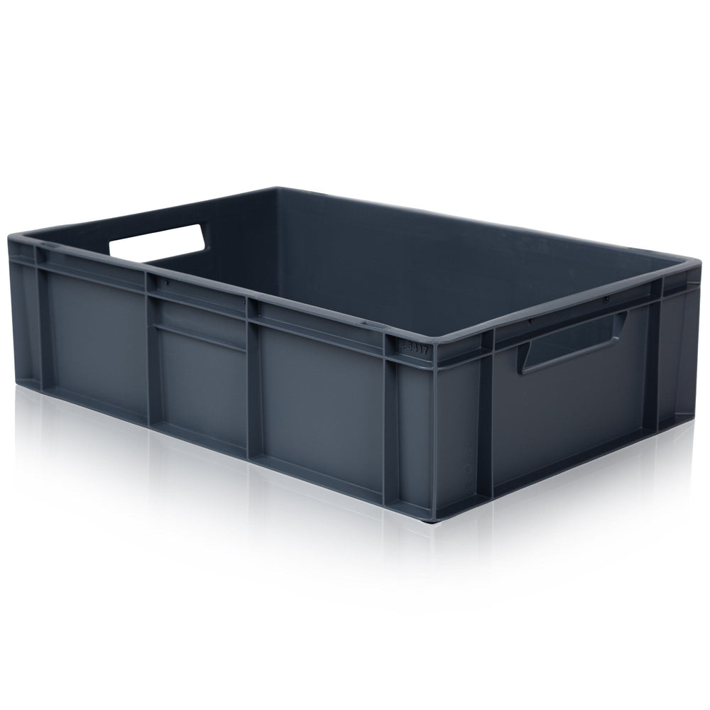 30 Litre Euro Stacking Container (60x40) - Grey-BS-Plastic Box Shop