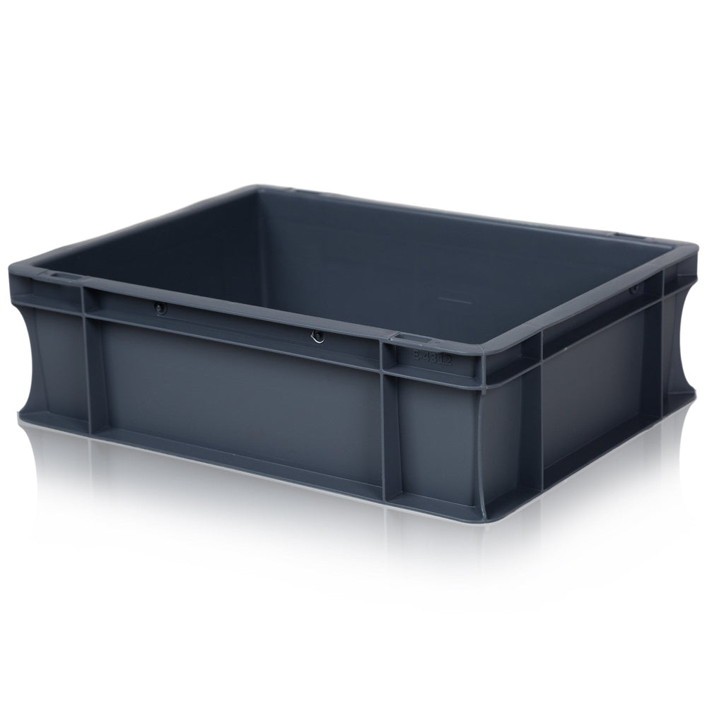 10 Litre Grey Euro Stacking Container 400×300-BS-Plastic Box Shop
