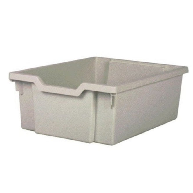 15 Litre Deep Plastic Storage Tray – Gratnells-Gratnells-Light Grey-GRDLG-Plastic Box Shop